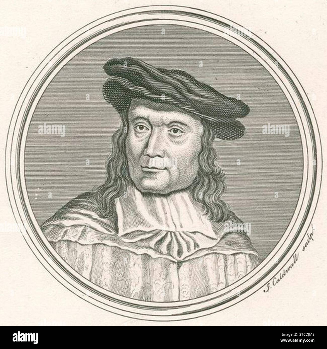 William Child de James Caldwall. Banque D'Images