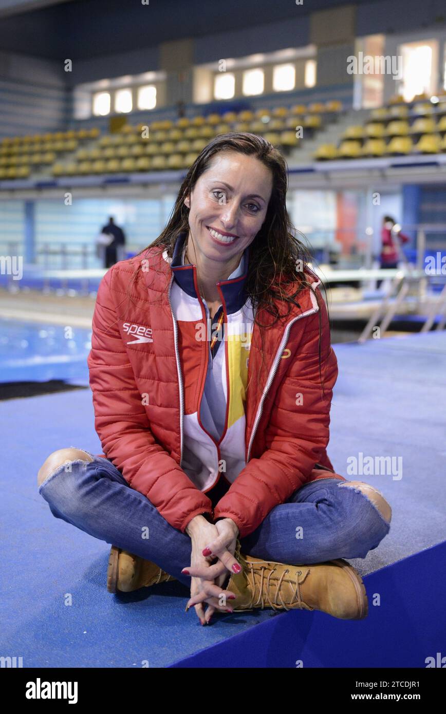 Madrid, 02/18/2016. Présentation de l'équipe de natation synchronisée. Dans l'image Gemma Mengual. Photo : Maya Balanya ARCHDC. Crédit : Album / Archivo ABC / Maya Balanya Banque D'Images