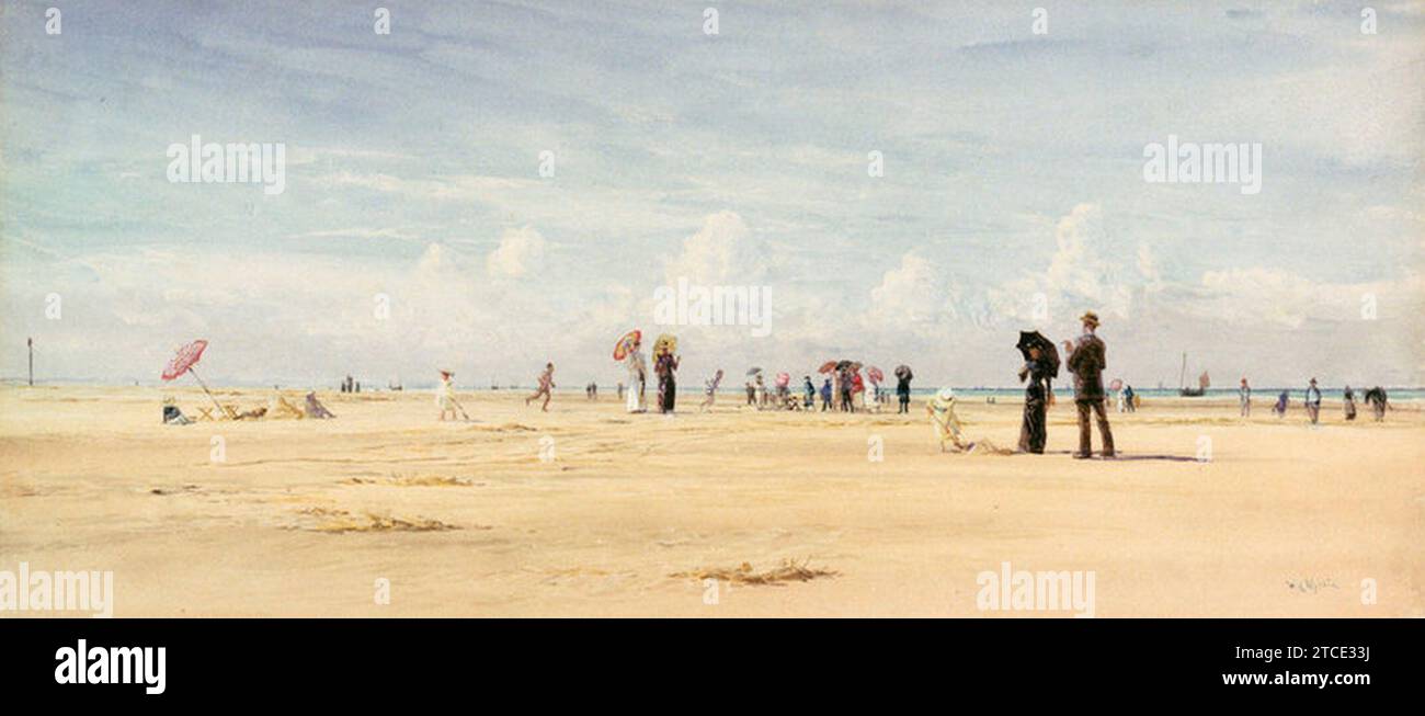 William Lionel Wyllie Berck Plage. Banque D'Images