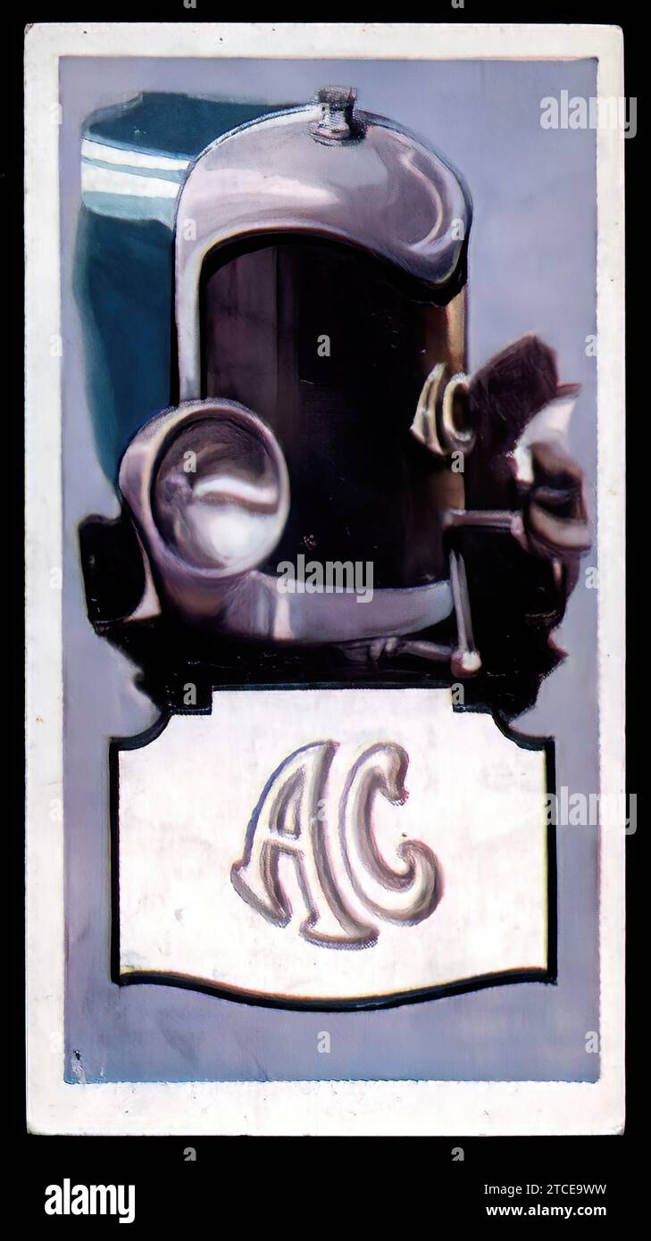 A.C. Motor Cars - Vintage Tradecard Banque D'Images
