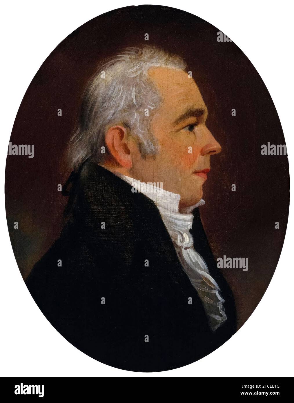 Standish Barry (1763-1842), portrait à l'huile sur panneau de Jacob Eichholtz, 1808-1811 Banque D'Images