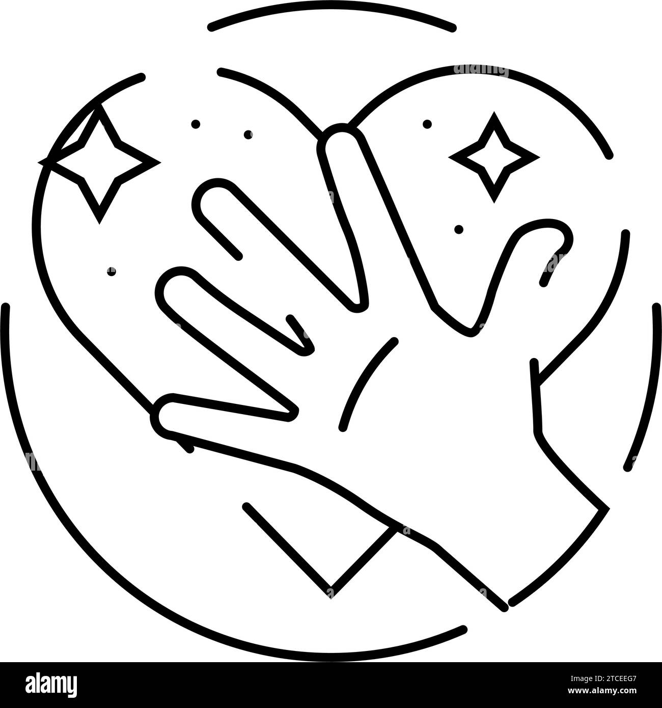 illustration vectorielle d'icône de ligne de motivation de badge de croyance en soi Illustration de Vecteur