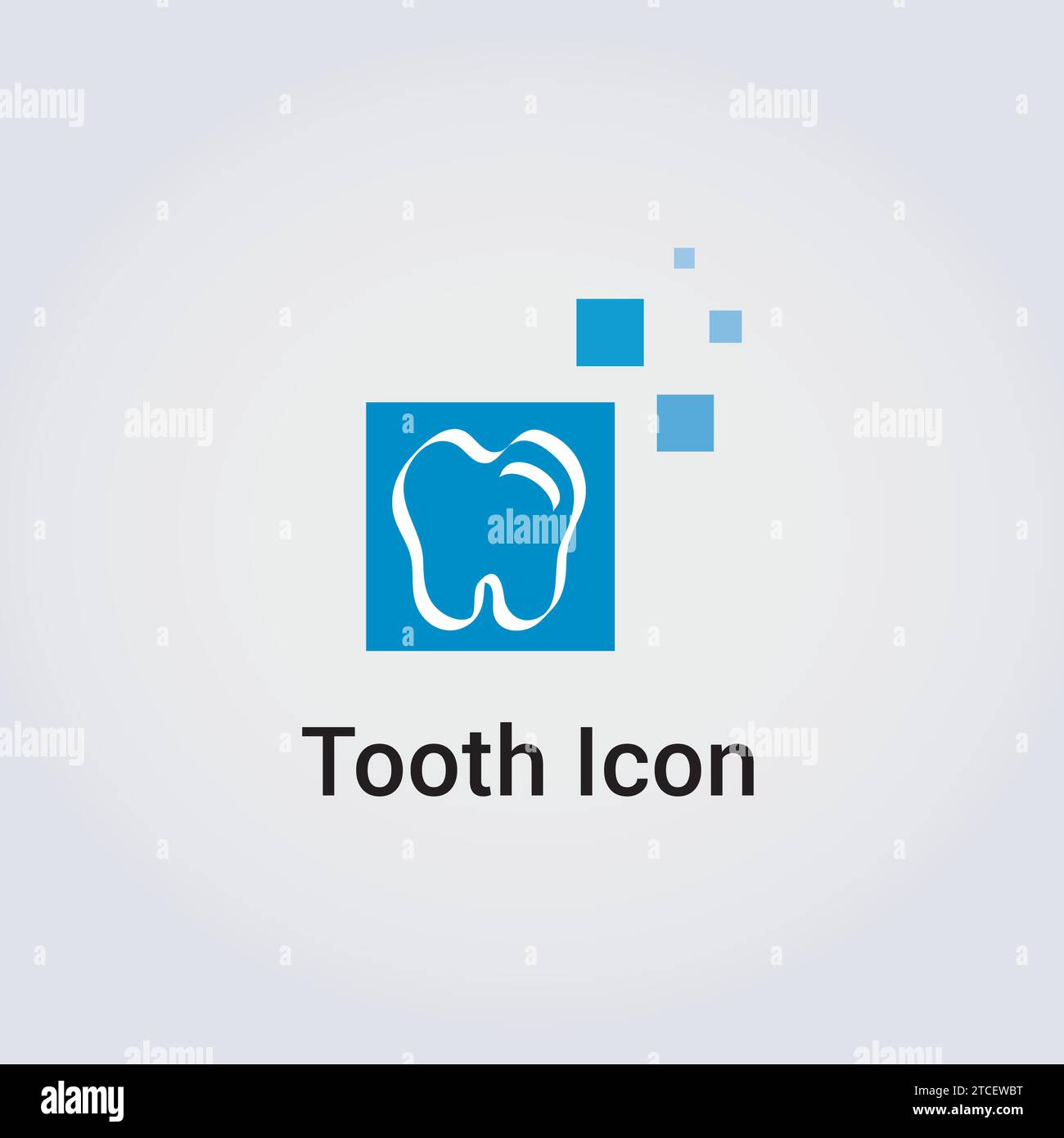 Icône de dent soins dentaires soins médicaux soins de santé dentiste logo d'entreprise conception de formes diverses éléments graphiques modernes Illustration de Vecteur
