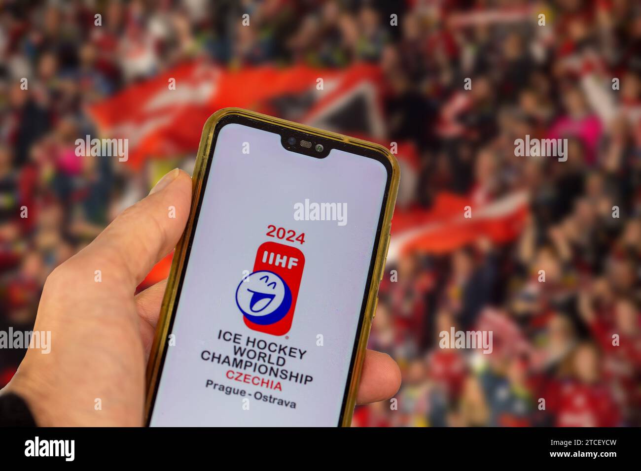 Image symbole du Championnat du monde de hockey sur glace 2025. La