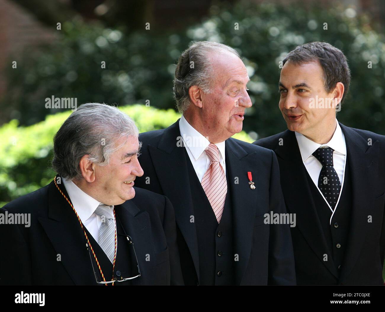 04/22/2007. Alcalá de Henares, Madrid-23-4-07.-remise du Prix Cervantes de Littérature au poète Antonio Gamoneda.-photo Ernesto Agudo. Crédit : Album / Archivo ABC / Ernesto Agudo Banque D'Images