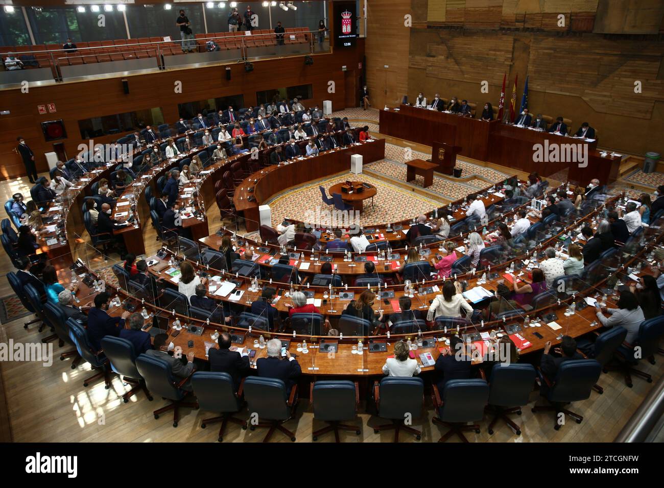 Madrid, 06/08/2021. Session plénière pour la constitution et l'élection du Conseil à l'Assemblée de Madrid. Photo : Jaime García. ARCHDC. Crédit : Album / Archivo ABC / Jaime García Banque D'Images