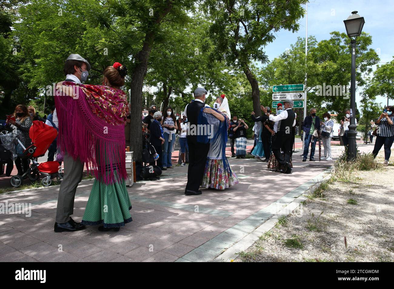 Madrid, 05/15/2021. Festival de San Isidro. Pèlerinage dans la Pradera de San Isidro à côté de l'Ermitage du Saint. Photo : Jaime García. ARCHDC. Crédit : Album / Archivo ABC / Jaime García Banque D'Images