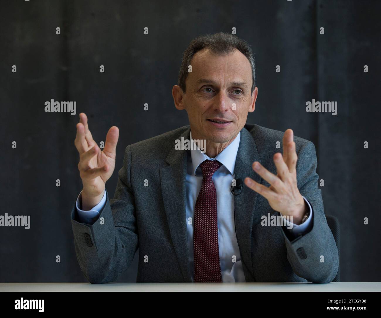 Madrid, 04/28/2021. Entretien avec Pedro Duque, ministre de la Science et de l’innovation. Photo : Ángel de Antonio. ARCHDC. Crédit : Album / Archivo ABC / Ángel de Antonio Banque D'Images