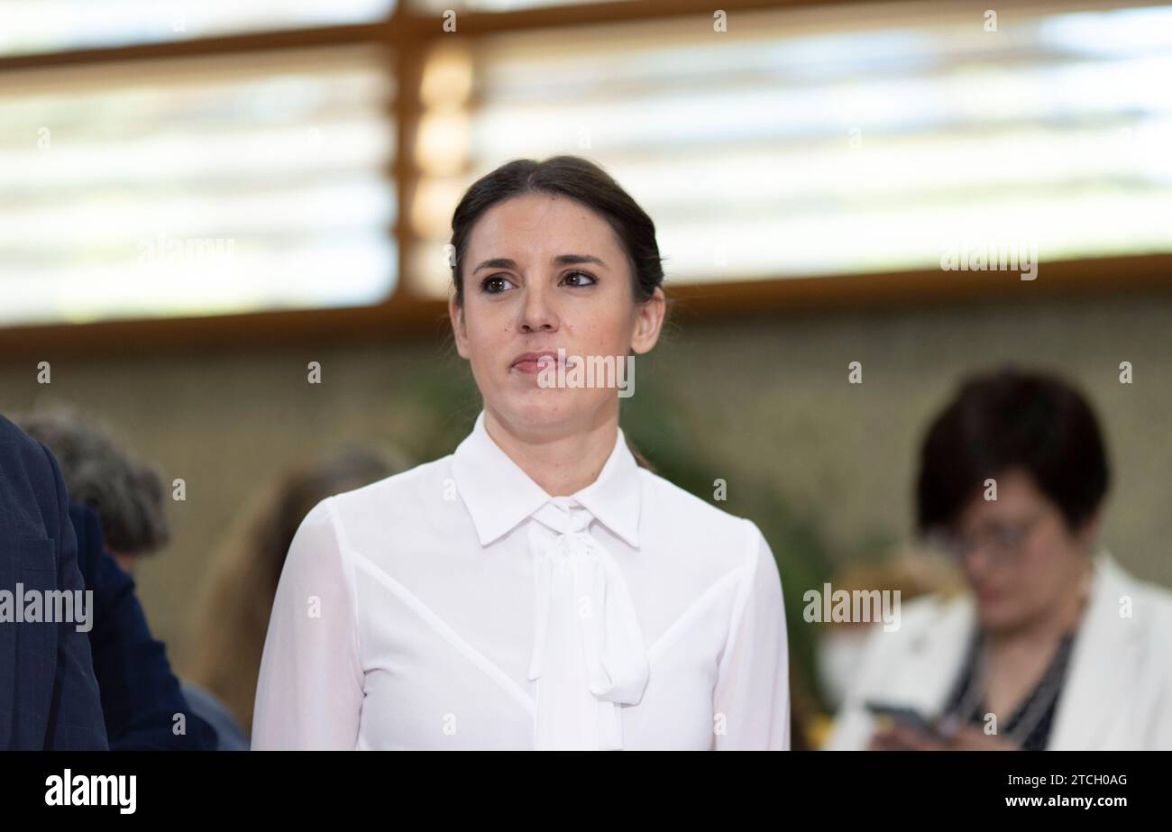 Madrid, 05/25/2022. Irene Montero inaugure l'Institut des femmes, rue Pechuán, 1. Photo : Ignacio Gil. ARCHDC. Crédit : Album / Archivo ABC / Ignacio Gil Banque D'Images