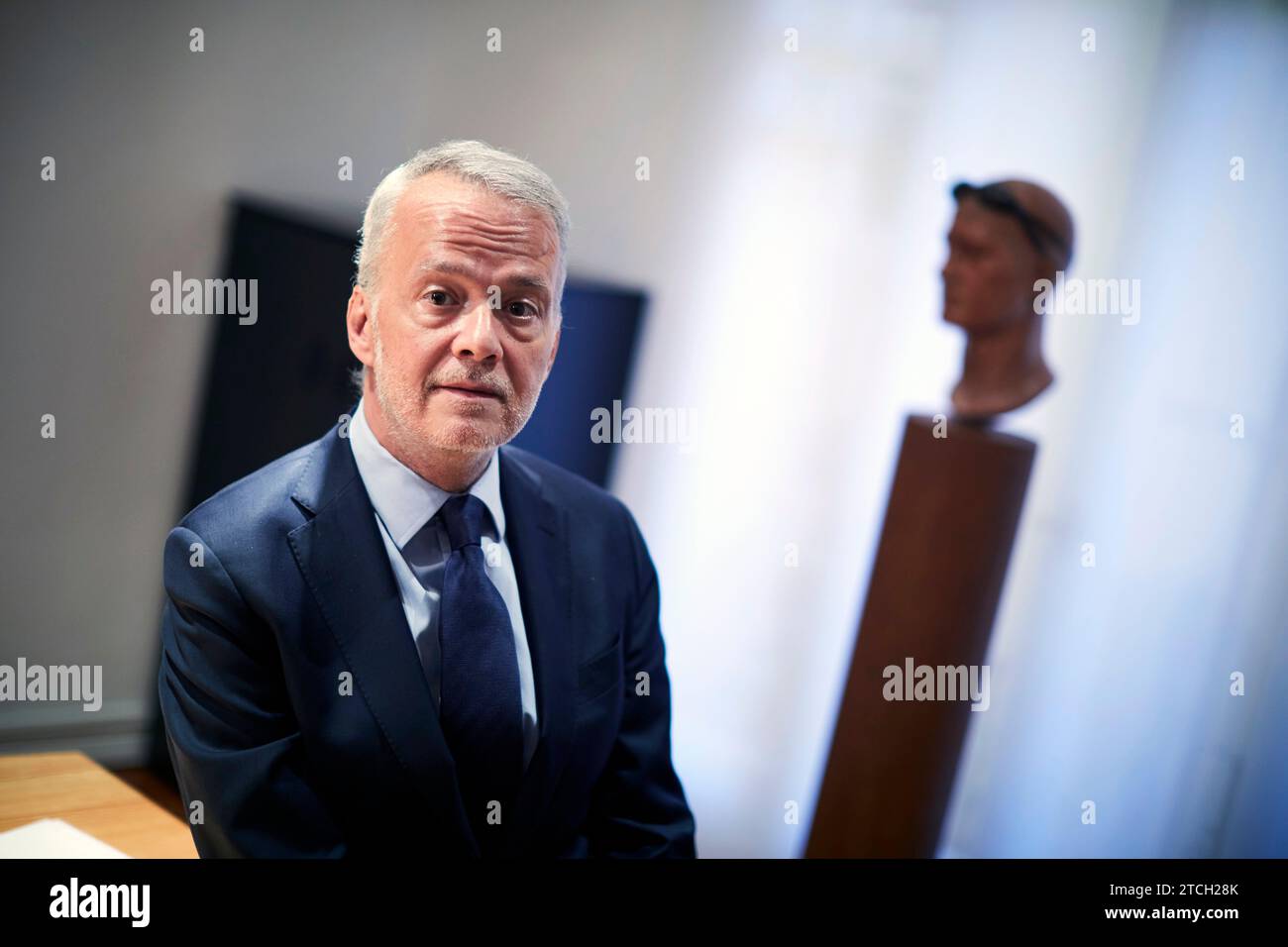 Madrid, 10/07/2021. Entretien avec Antonio Camacho, avocat, dans son cabinet professionnel. Il a été secrétaire d'État à l'intérieur et ministre de l'intérieur sous le gouvernement socialiste de Rodríguez Zapatero. Il a également été procureur et juge. Photo : Guillermo Navarro. ARCHDC. Crédit : Album / Archivo ABC / Guillermo Navarro Banque D'Images