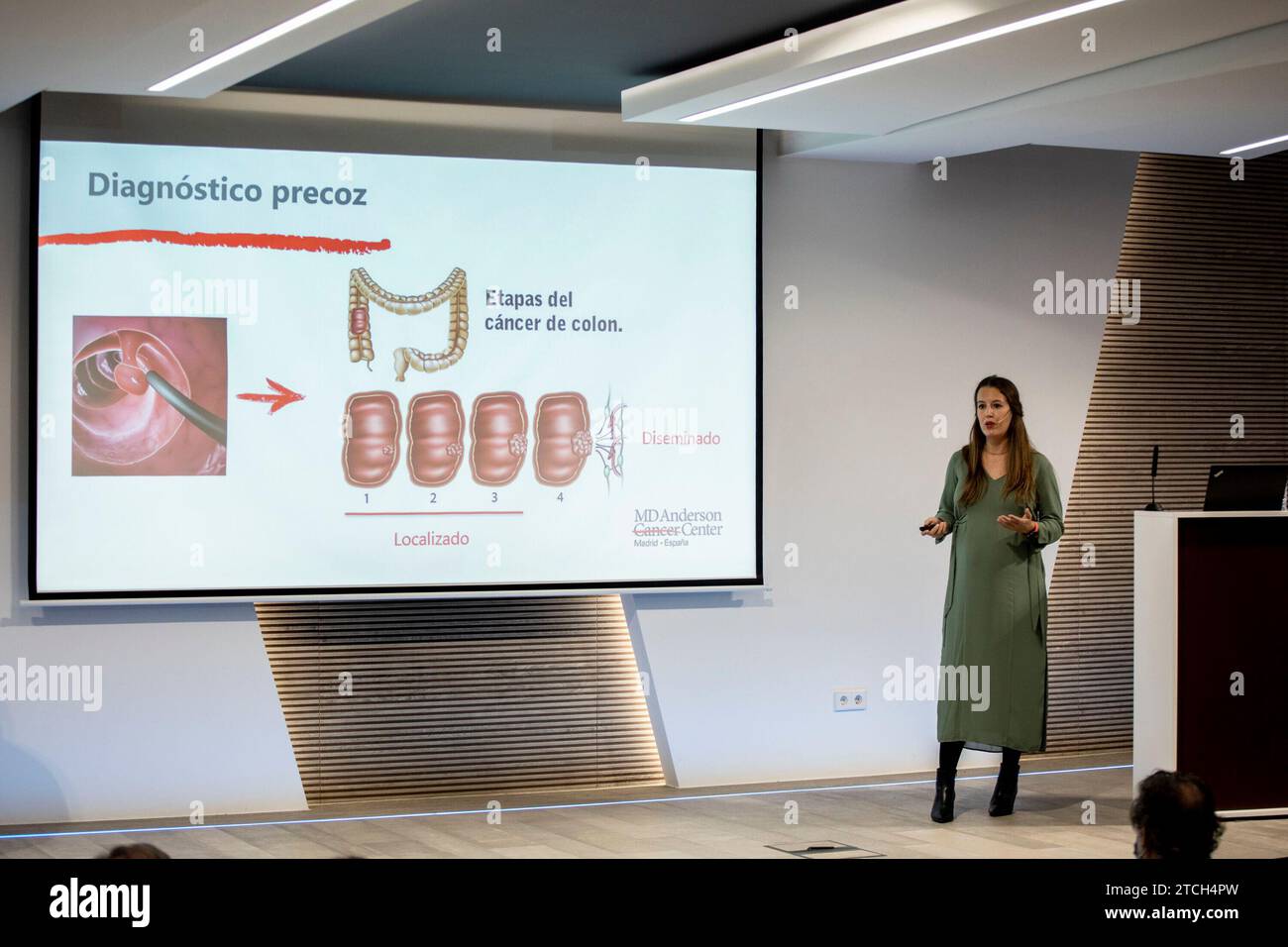 Madrid, 03/30/2022. ABC Health Forum, 'cancer du côlon. Prévention et traitement ». Intervenants : José Ignacio Martín Valdés, Santiago González, Pedro Robledo, Ricardo Cubedo, Pilar Sánchez Vera, Irene López Rojo et Ana Garnica. Photo : Isabel Permuy. ARCHDC. Crédit : Album / Archivo ABC / Isabel B. Permuy Banque D'Images