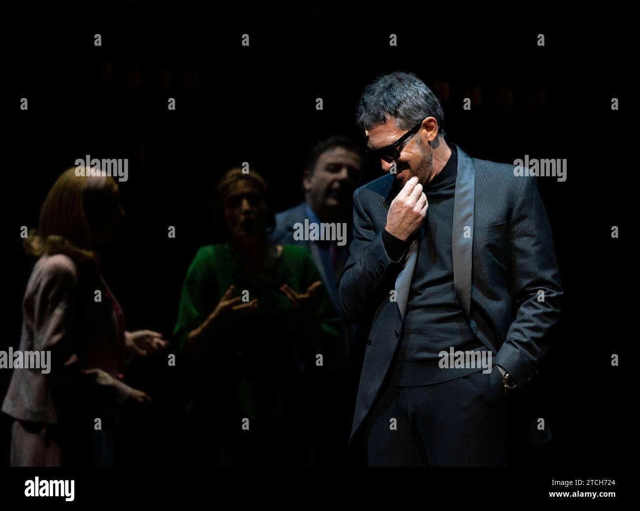 Malaga, 11/11/2021. Présentation à la presse de la nouvelle comédie musicale Soho Theater par Antonio Banderas 'Company'. Photo : Francis Silva. ARCHSEV. Crédit : Album / Archivo ABC / Francis Silva Banque D'Images