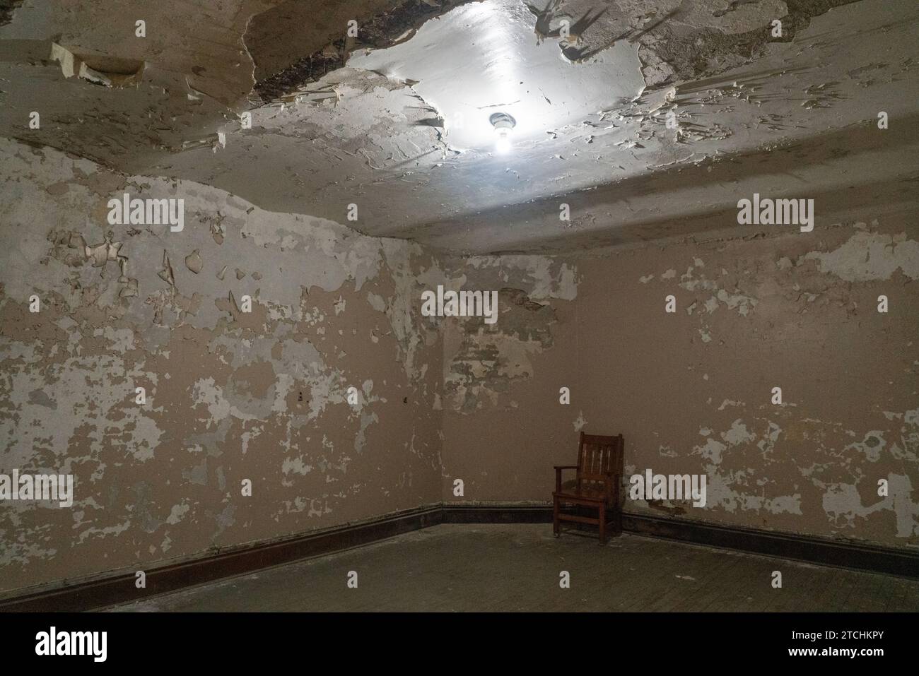 Ohio State Reformatory, prison historique située à Mansfield, Ohio Banque D'Images