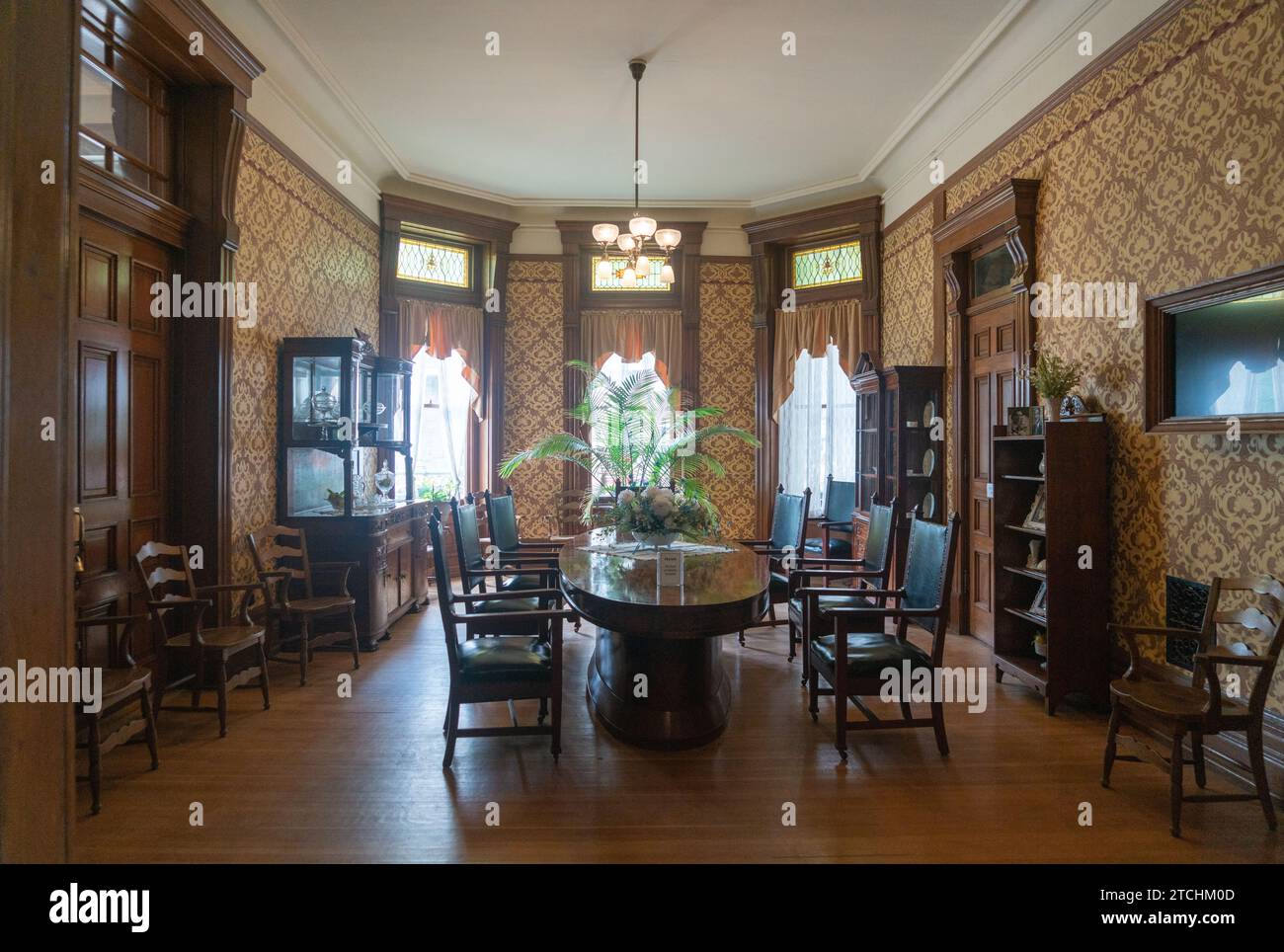 Bureaux administratifs à, Ohio State Reformatory, prison historique située à Mansfield, Ohio Banque D'Images