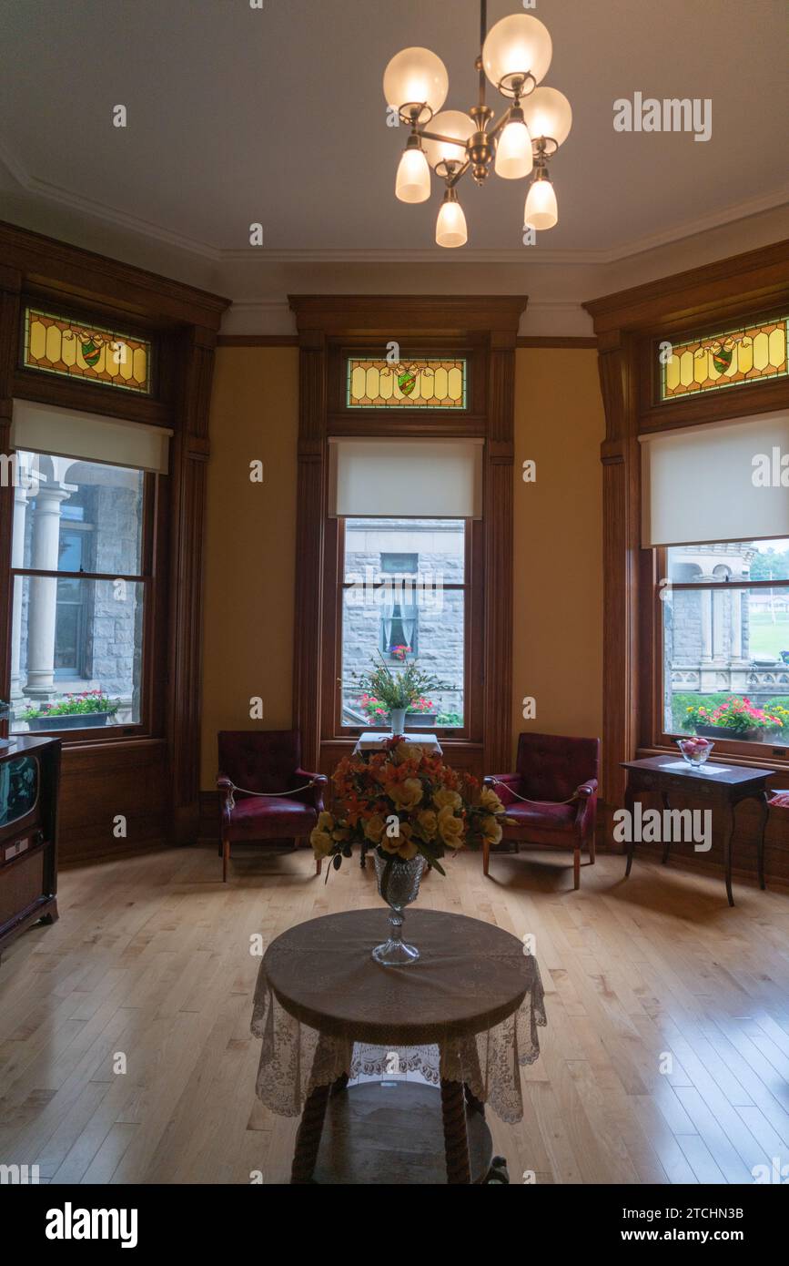 Bureaux administratifs à, Ohio State Reformatory, prison historique située à Mansfield, Ohio Banque D'Images