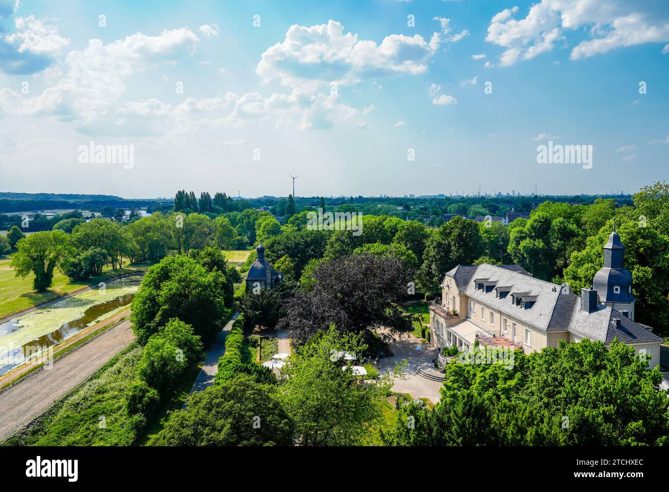 Vue sur Mühlheim an der Ruhr. Ville dans la région de la Ruhr. Banque D'Images