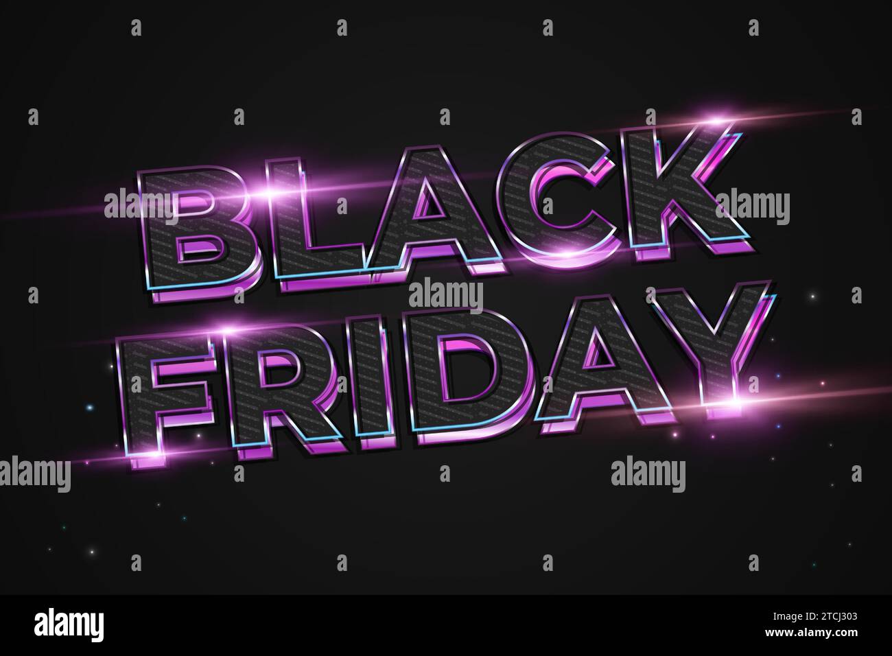 Étiquette de vente Black Friday avec texte coloré vibrant. Élément de design pour bannières de vente, affiches, cartes Illustration de Vecteur