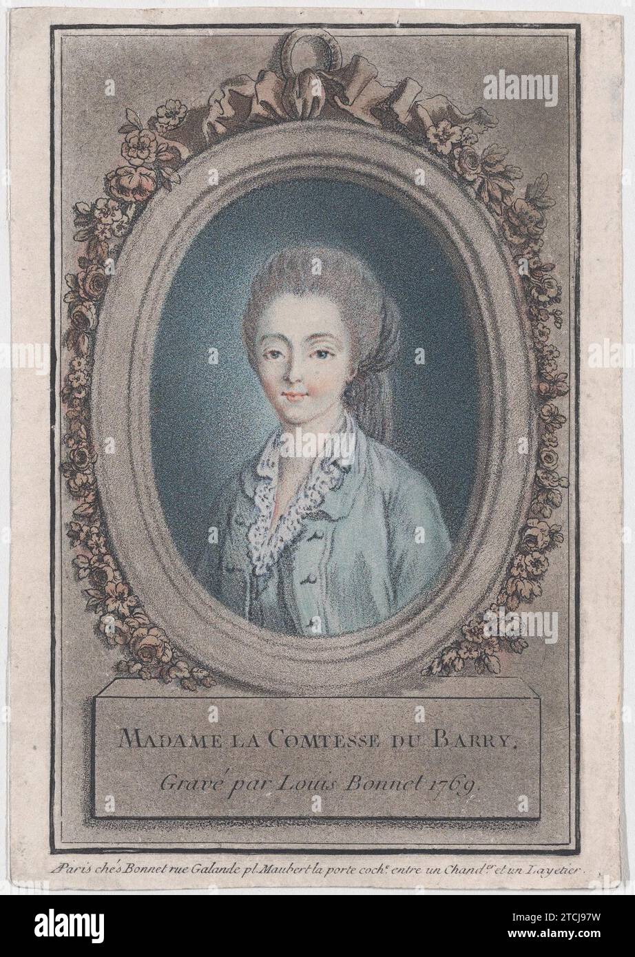 Madame la Comtesse du Barry 1924 par Louis Marin Bonnet Banque D'Images