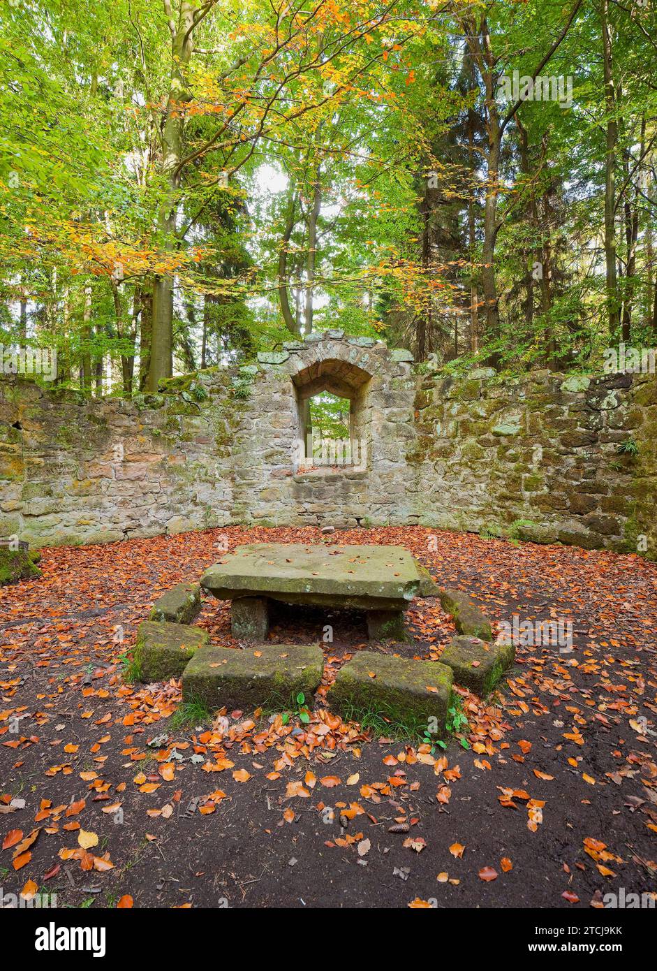 Dippoldiswalder Heide, chapelle Sainte-Barbara Banque D'Images