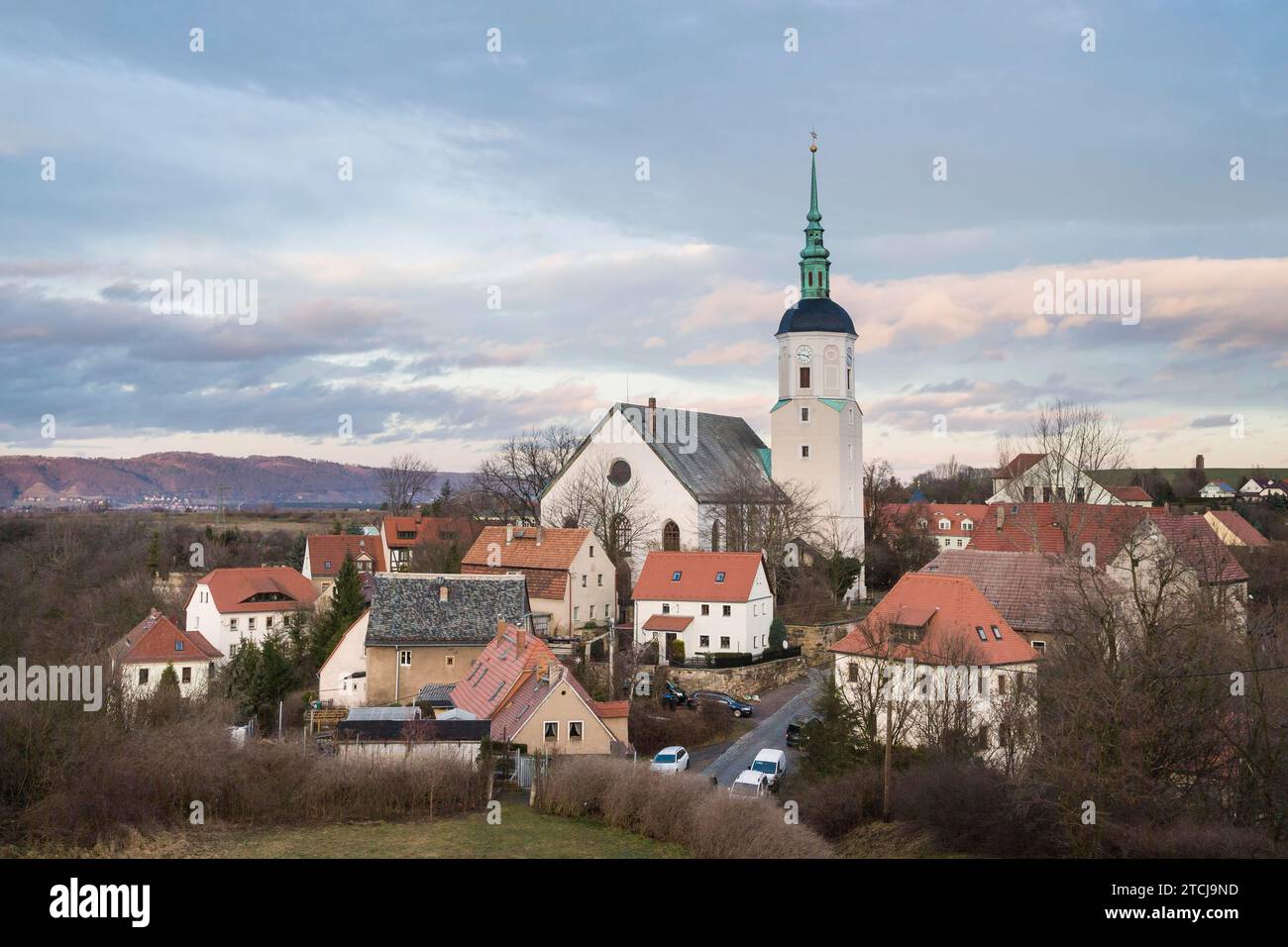 Dohna est la deuxième ville la plus ancienne de l'État libre de Saxe. Il est situé dans le quartier de Saechsische Schweiz-Osterzgebirge. Dohna est gothique tardif Banque D'Images