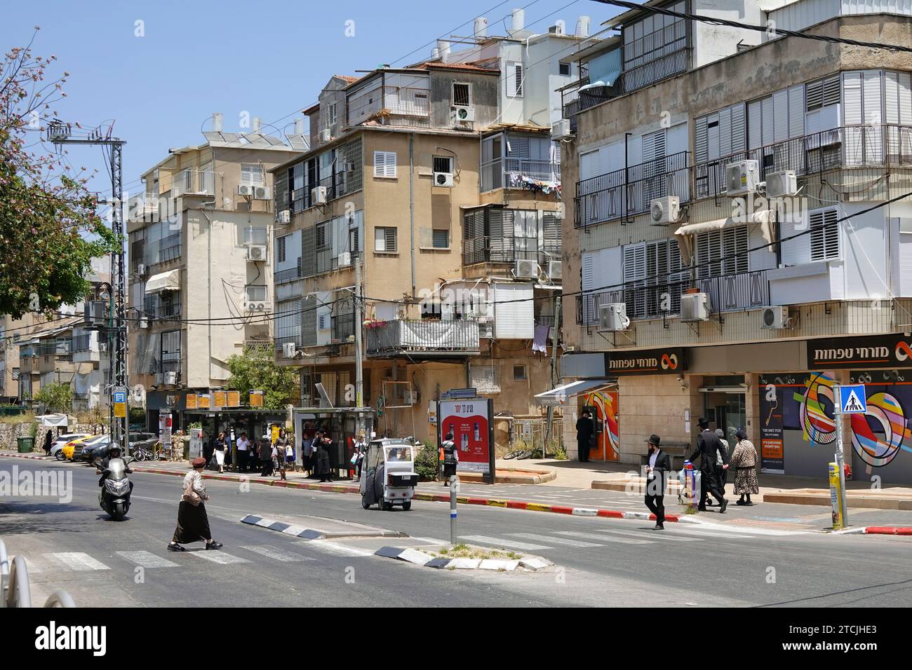 StreetView Chason Ish Street, Bnei Brak Banque D'Images