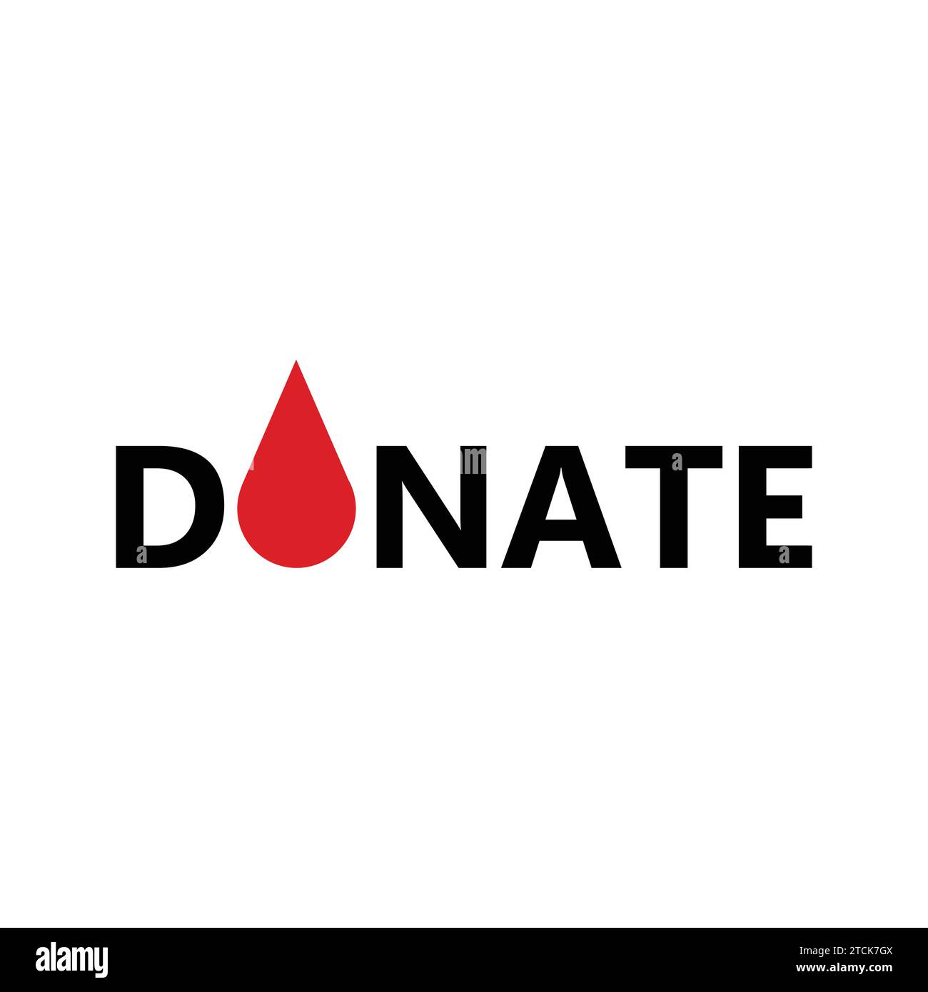 Logo du concept Blood Drop Donate. Logo du don de sang. Illustration vectorielle de conception de modèle de logo de donneur de sang Illustration de Vecteur