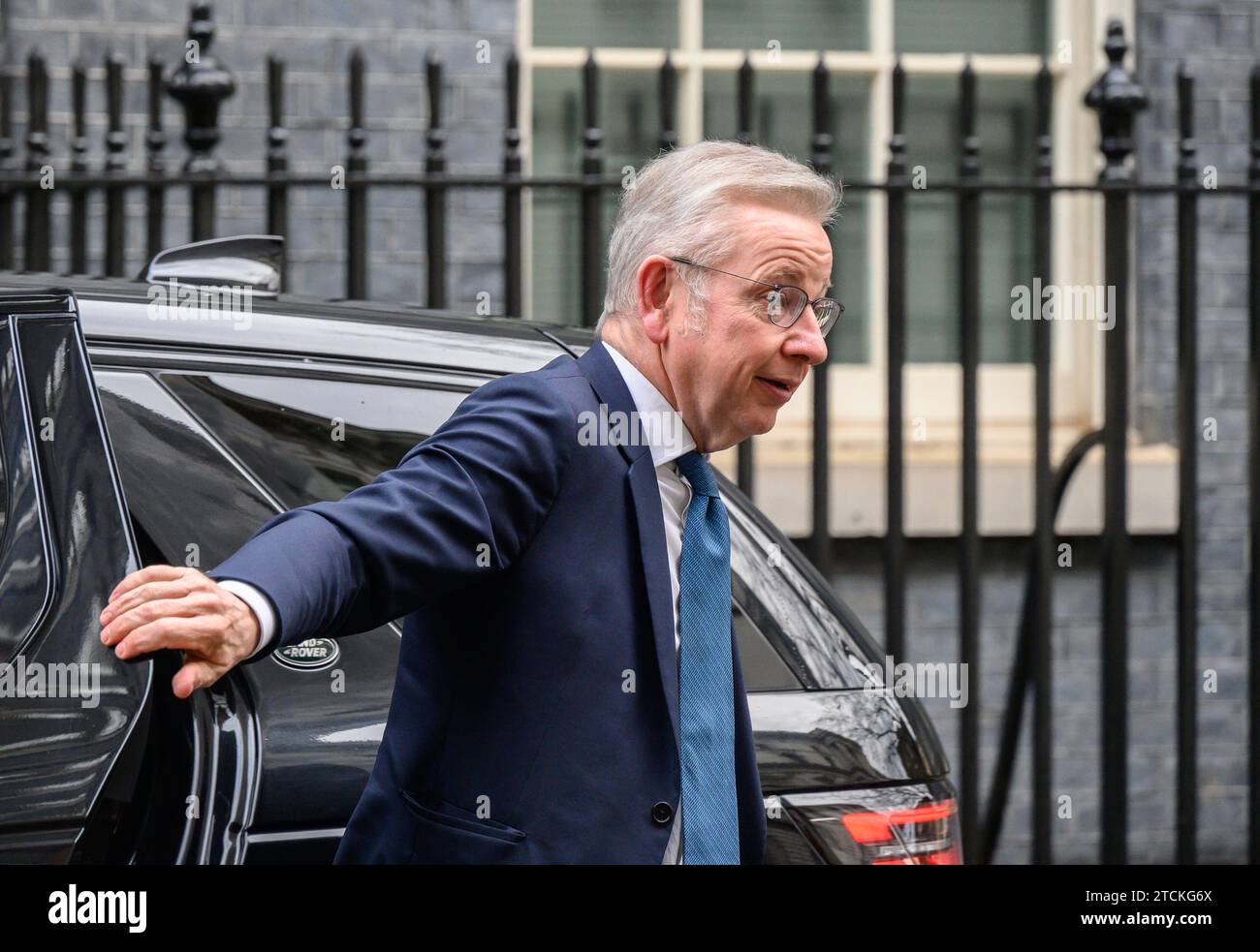 Michael Gove, député (avec Surrey Heath - secrétaire d'État chargé du nivellement, du logement et des collectivités ; ministre des relations intergouvernementales) à Downin Banque D'Images