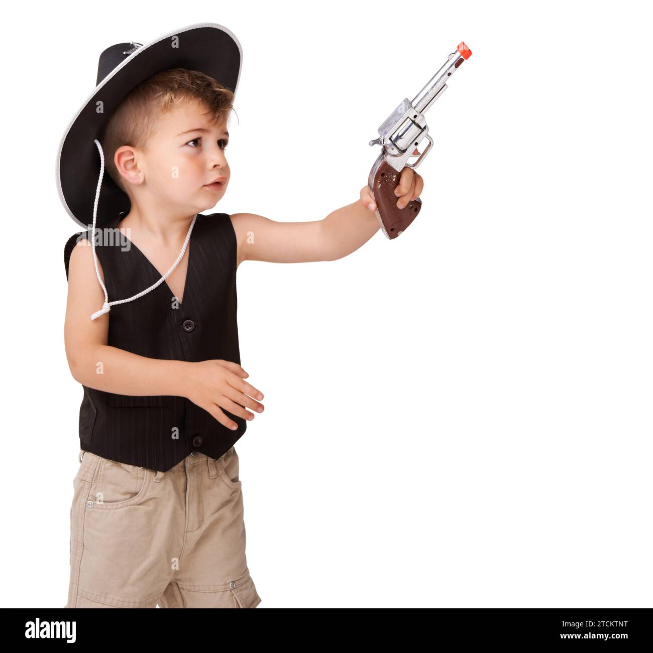 Enfant et arme à feu Banque d'images détourées - Alamy