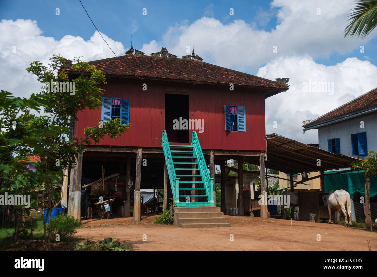 logement au cambodge Banque D'Images
