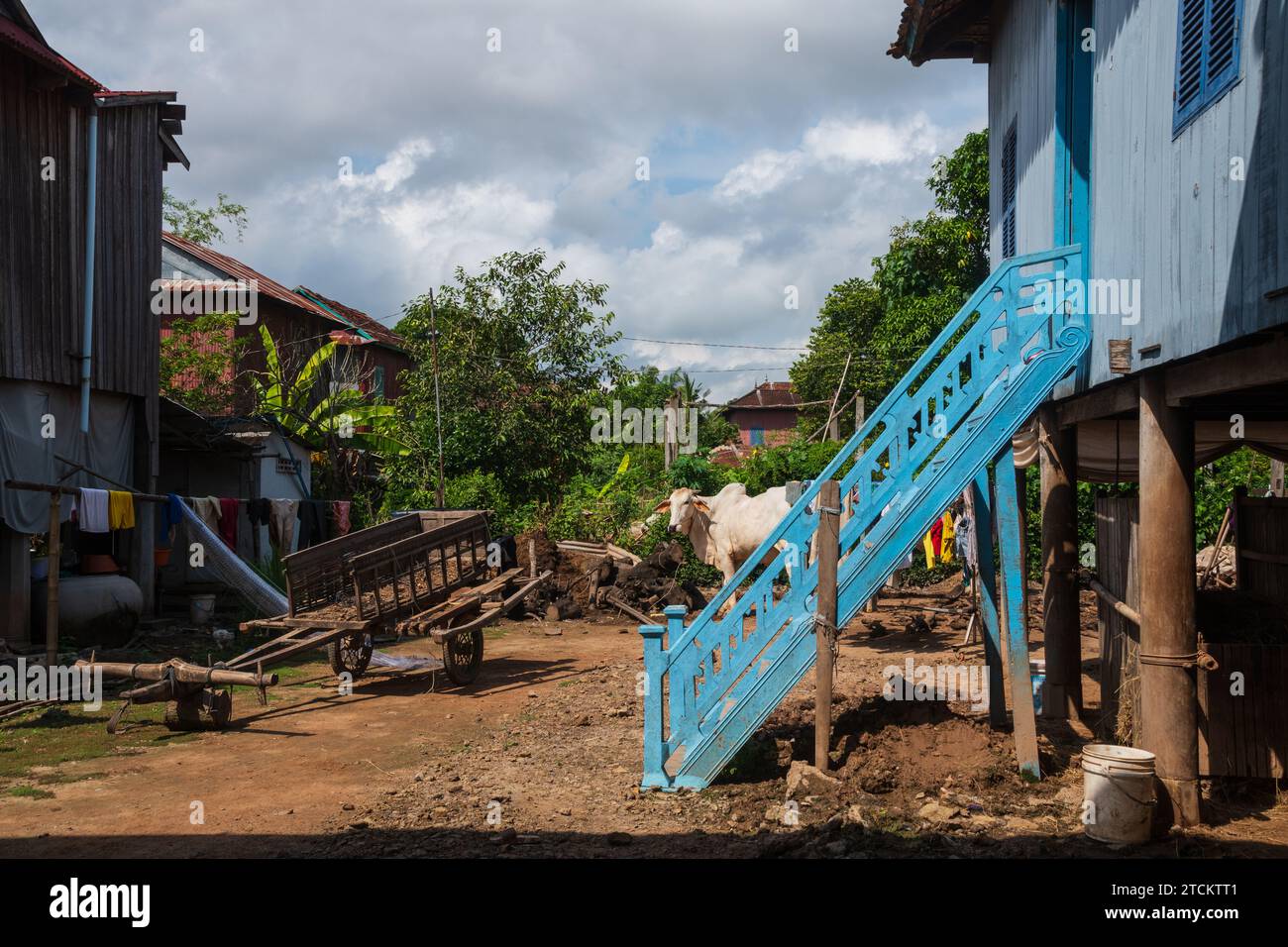 logement au cambodge Banque D'Images