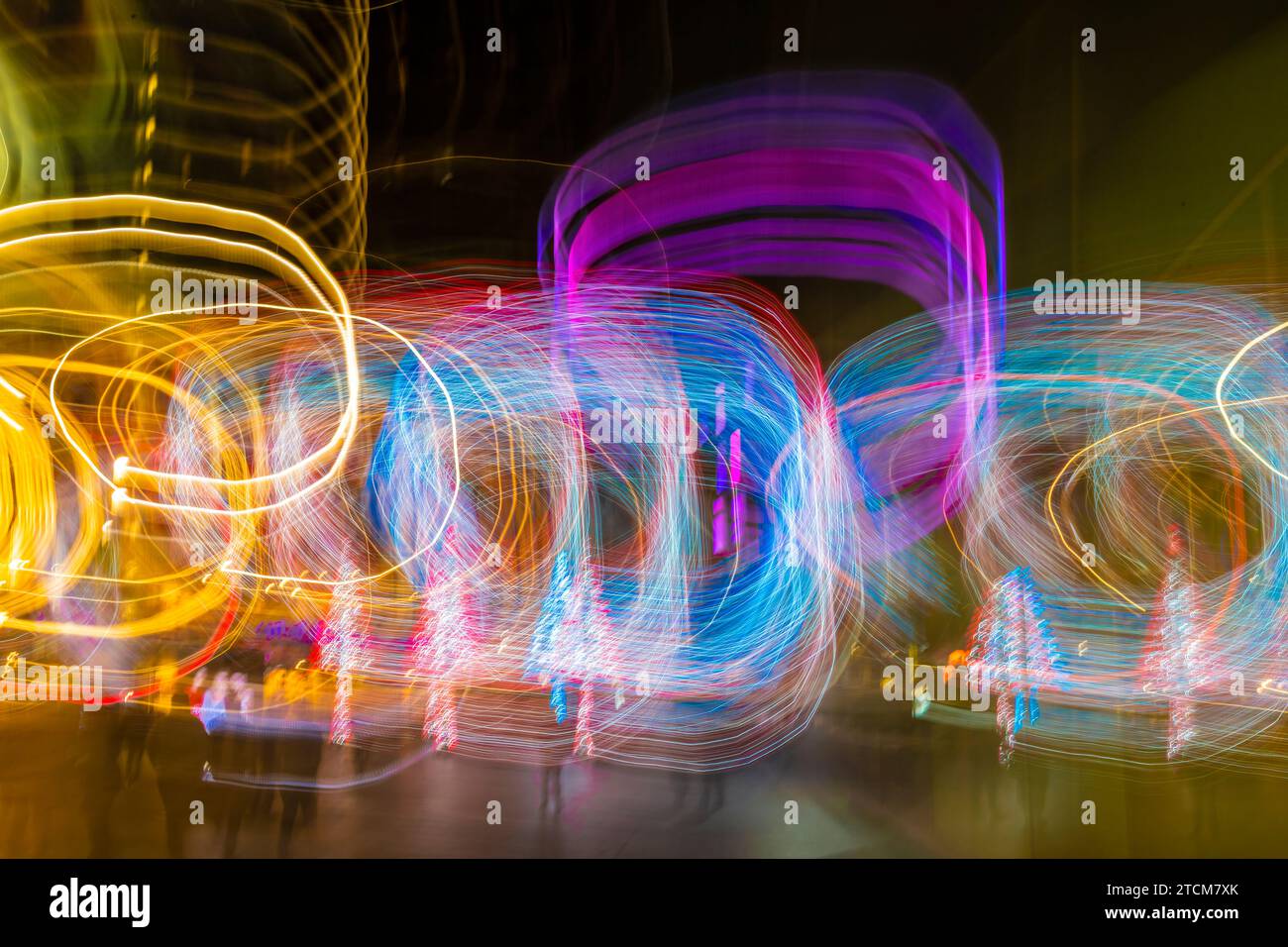 Liverpool One Xmas Lights Banque D'Images