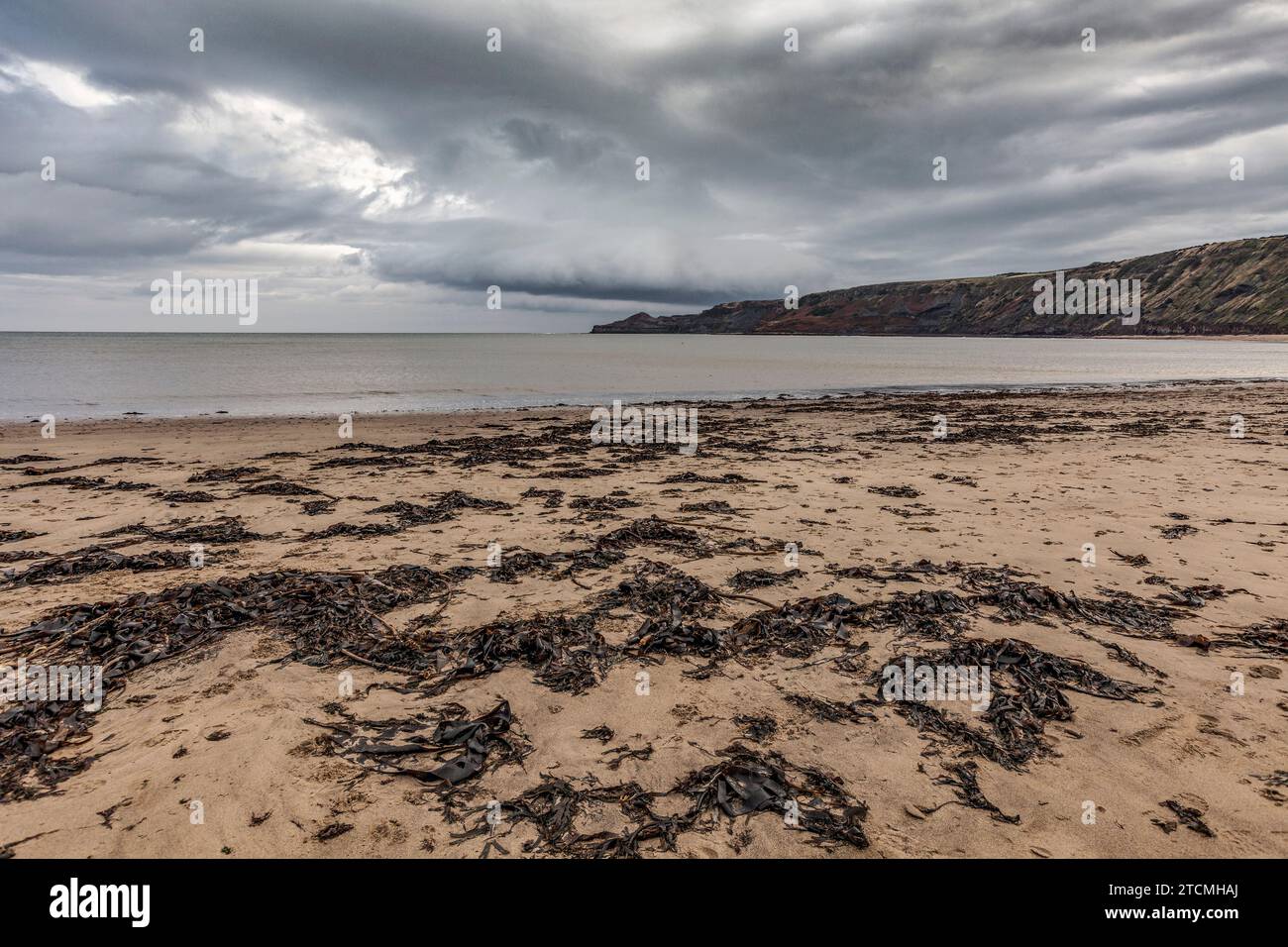 Plage de Runswick Bay, North Yorkshire Banque D'Images