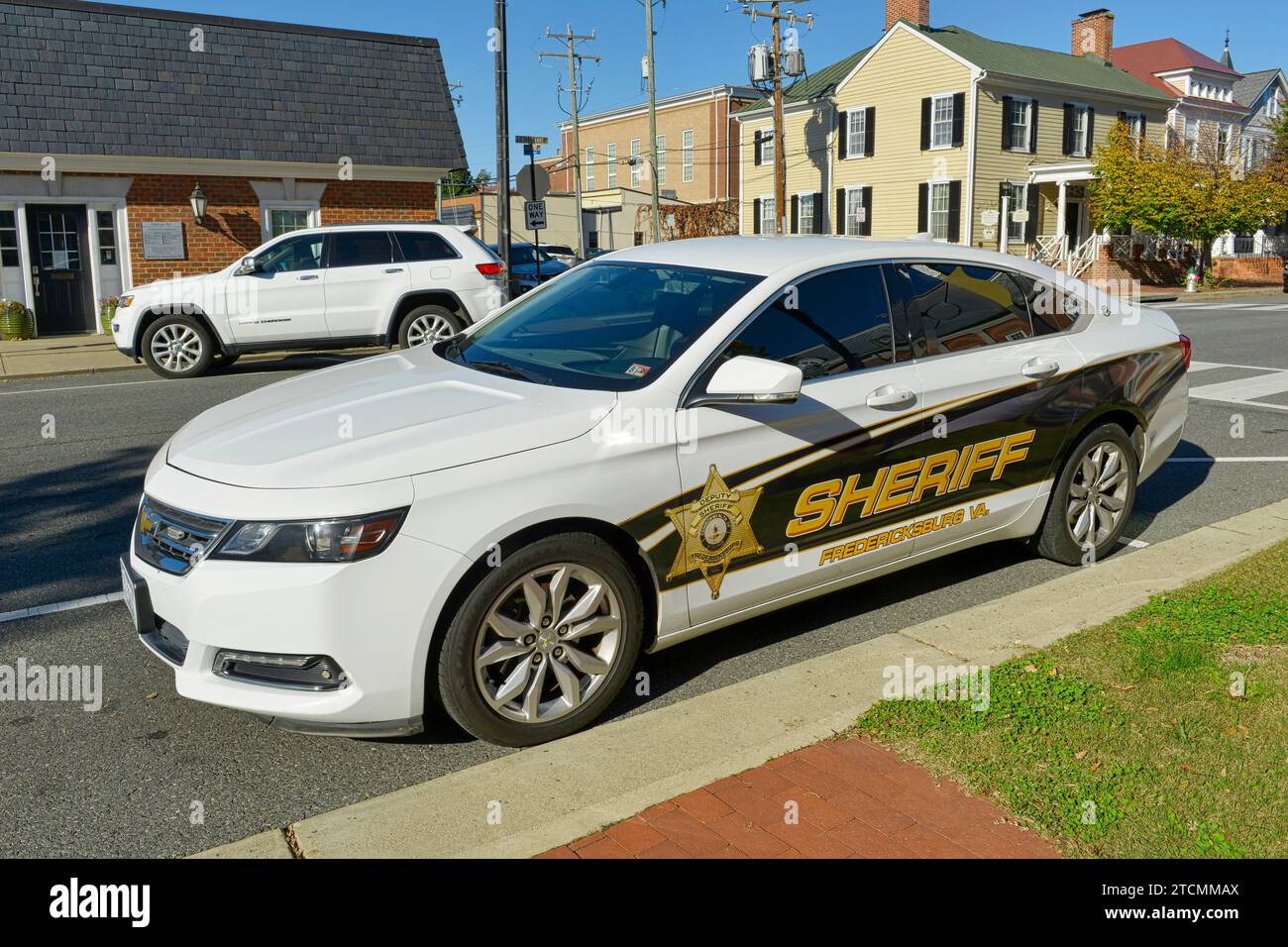 Le véhicule du shérif pour la police de Fredericksburg va Banque D'Images