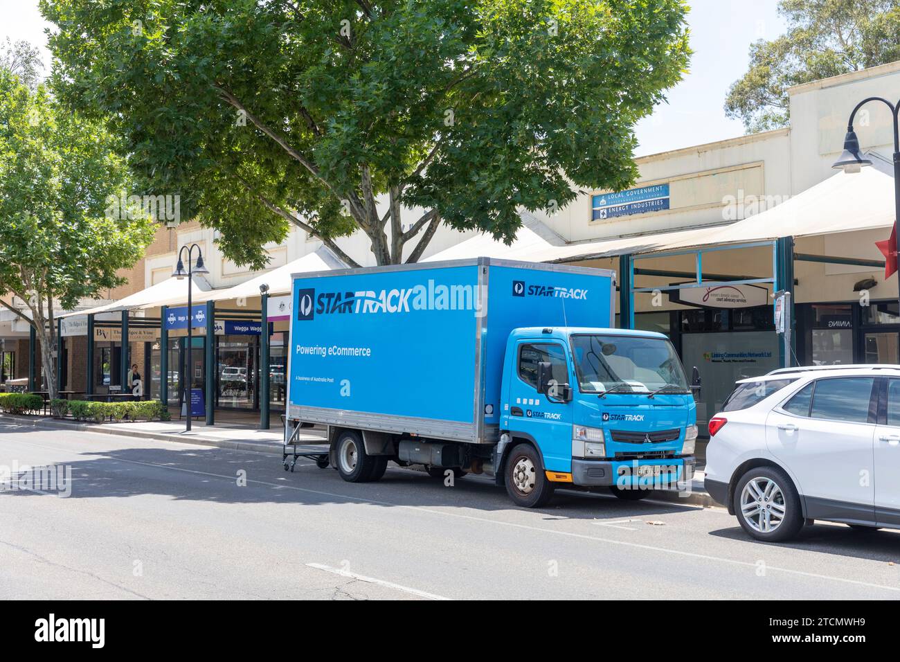 Australia Post Startrack véhicule à Wagga Wagga, Startrack sont le bras de livraison de colis de Australia Post, NSW, Australie Banque D'Images