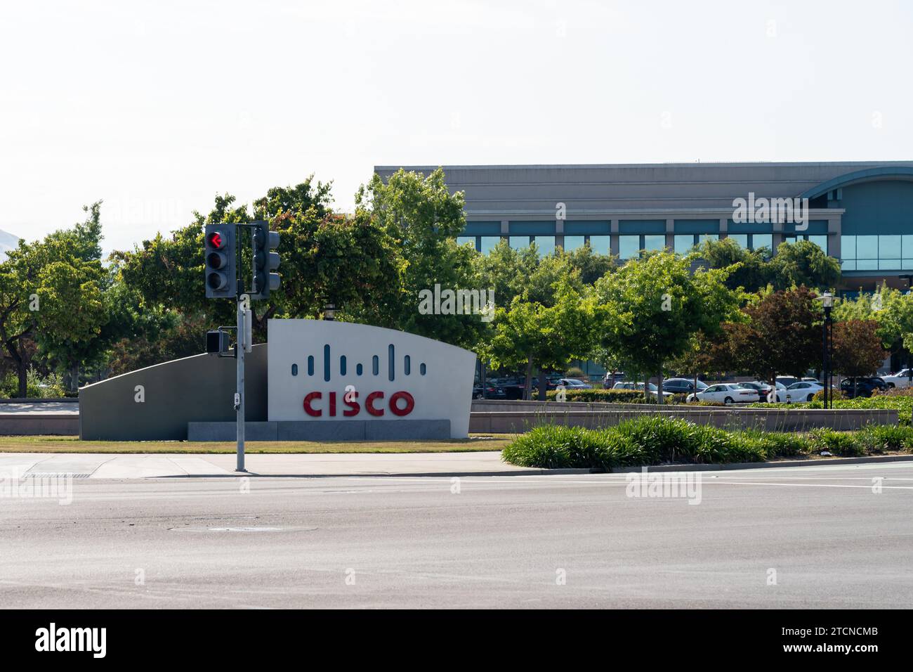 Siège social de Cisco à San Jose, Californie, États-Unis Banque D'Images