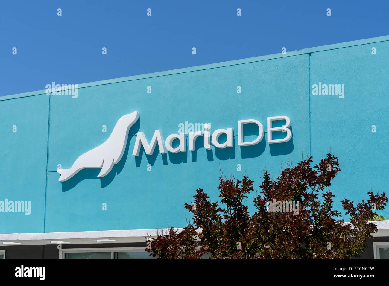 Façade du siège de MariaDB dans la Silicon Valley, Redwood City, Californie, États-Unis Banque D'Images
