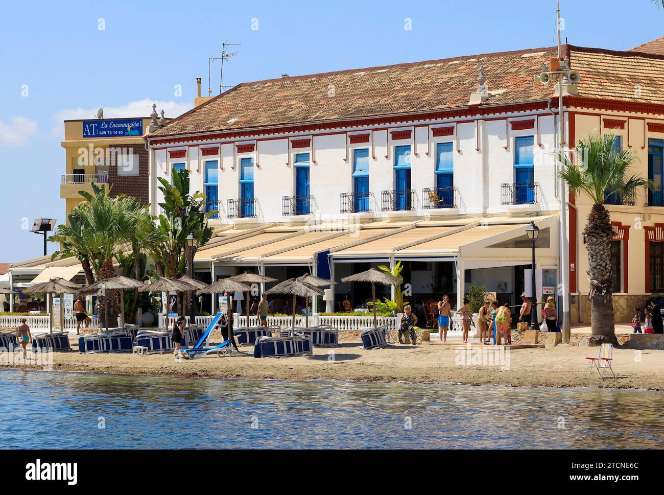 Los Alcázares (Murcie), 08/26/2021. La Encarnación Spa Hostel. Manchon de la Mar Menor. Photo : Juan Carlos Soler. Archdc. Crédit : Album / Archivo ABC / Juan Carlos Soler Banque D'Images