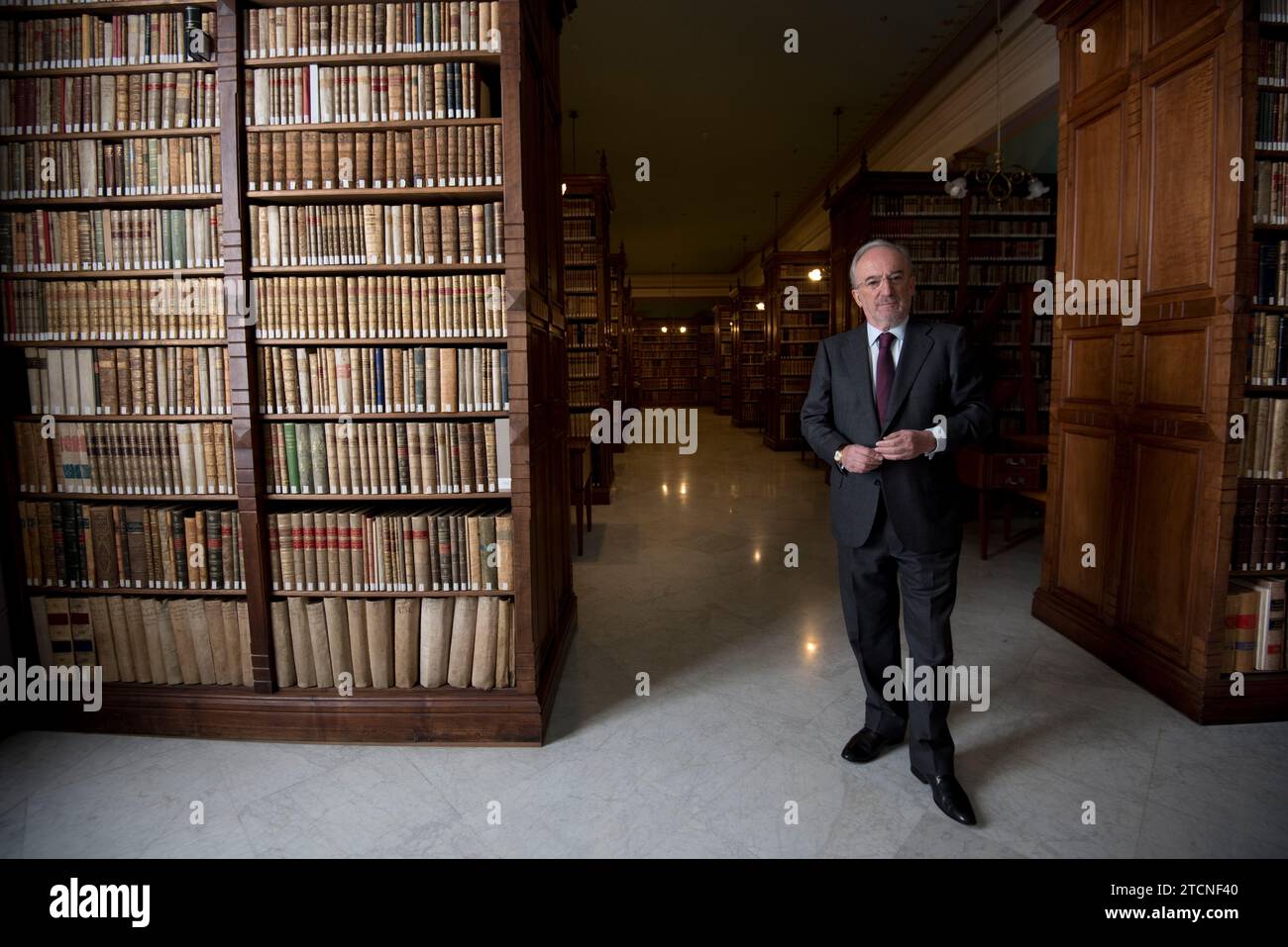 Madrid, 01/23/2017. Santiago Muñoz Machado, juriste à l’Académie royale espagnole. Photo : Matías petit-fils Koeing. Archdc. Crédit : Album / Archivo ABC / Matías Nieto Koenig Banque D'Images