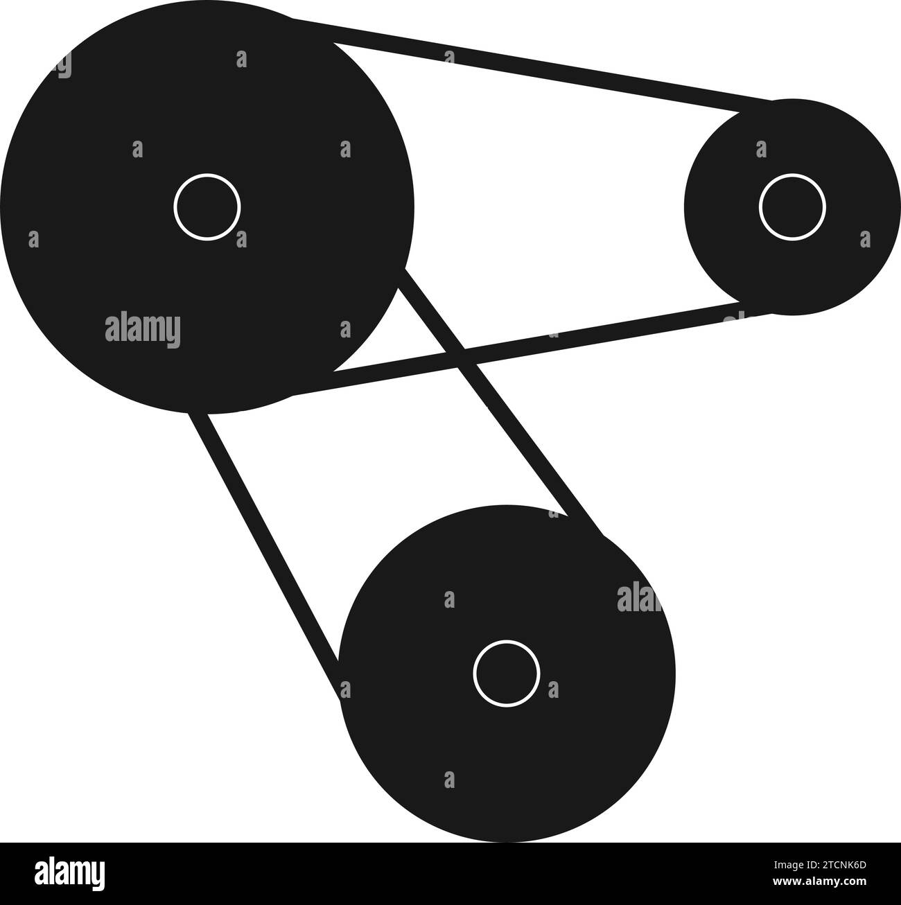 conception de symbole d'illustration de vecteur de courroie de moteur Illustration de Vecteur