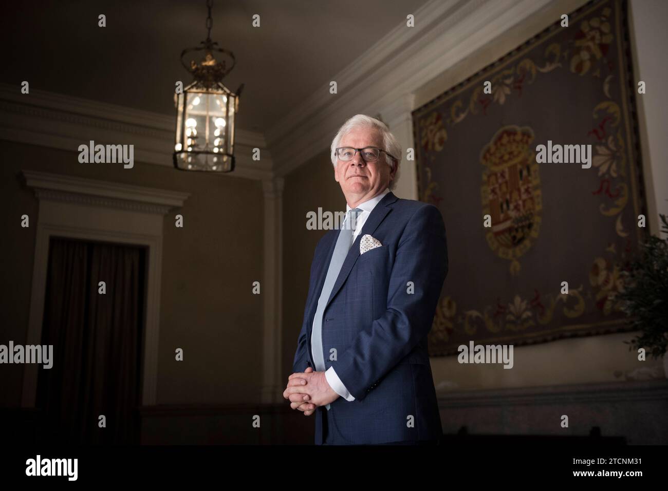 Madrid, 07/10/2020. Entretien avec Jacek Czaputowicz, ministre polonais des Affaires étrangères. Photo : Maya Balanya ARCHDC. Crédit : Album / Archivo ABC / Maya Balanya Banque D'Images