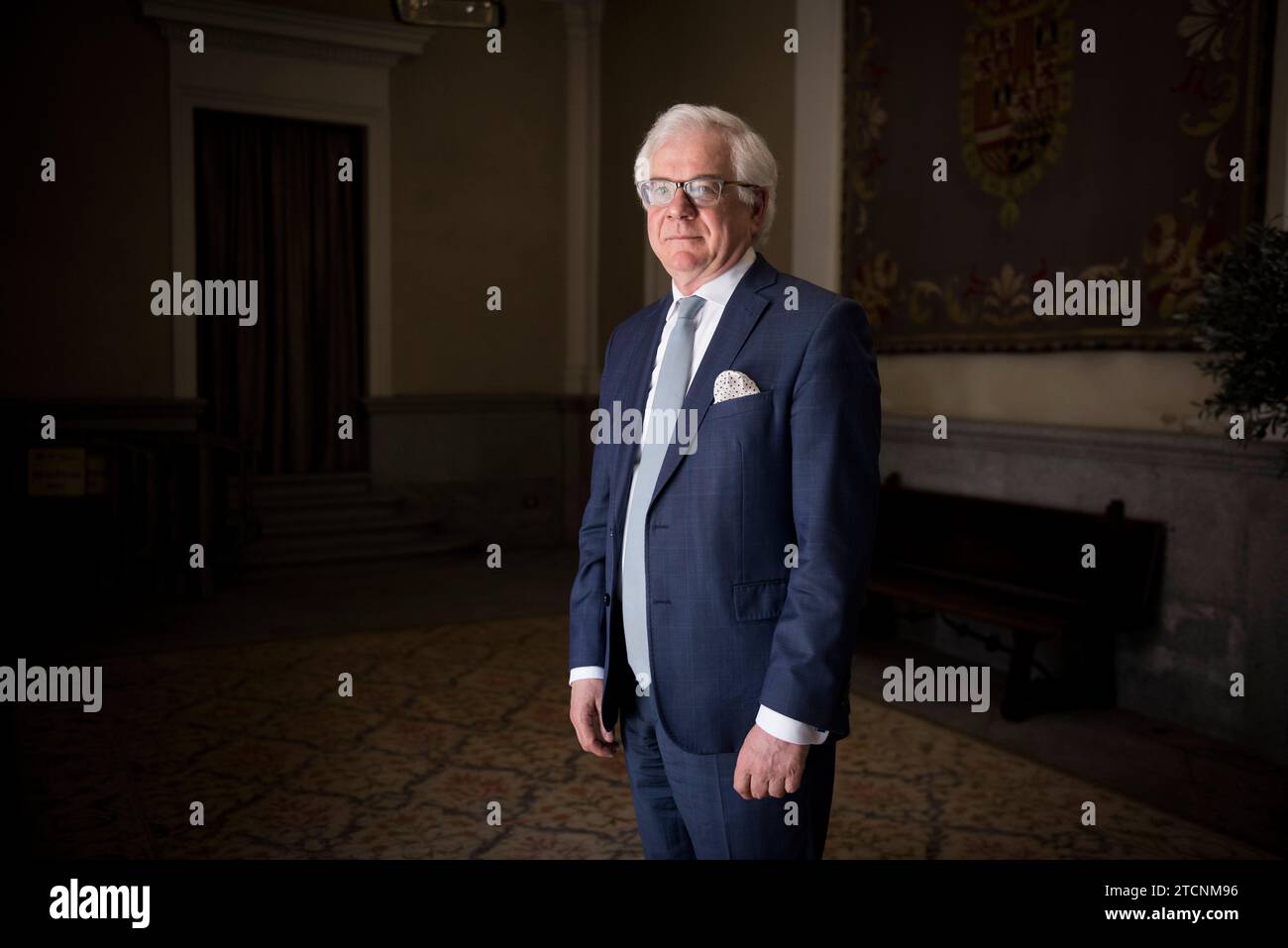 Madrid, 07/10/2020. Entretien avec Jacek Czaputowicz, ministre polonais des Affaires étrangères. Photo : Maya Balanya ARCHDC. Crédit : Album / Archivo ABC / Maya Balanya Banque D'Images