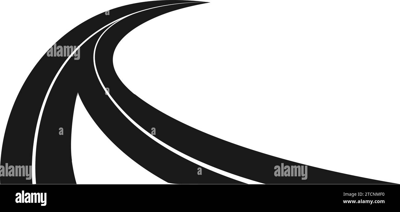 conception d'illustration vectorielle d'icône d'intersection de route Illustration de Vecteur