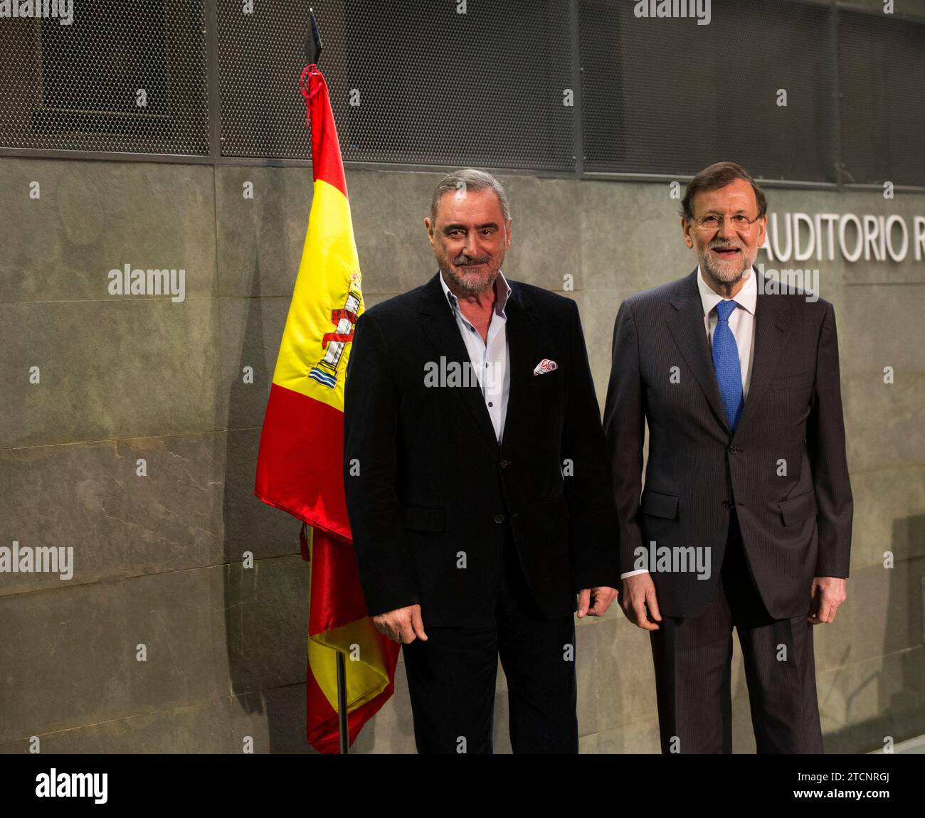 Madrid, 12/04/2019. Carlos Herrera présente le livre de Mariano Rajoy. Photo : Ángel de Antonio. ARCHDC. Crédit : Album / Archivo ABC / Ángel de Antonio Banque D'Images Madrid, 12/04/2019. Carlos Herrera présente le livre de Mariano Rajoy. Photo : Ángel de Antonio. ARCHDC. Crédit : Album / Archivo ABC / Ángel de Antonio Banque D'Images