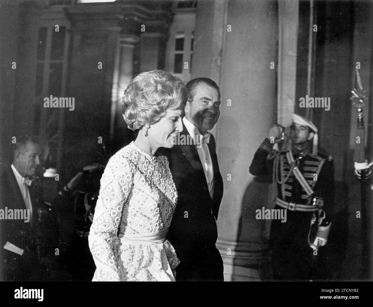 09/30/1970. Dîner de gala à l'occasion du voyage de Richard Nixon en Espagne. Crédit : Album / Archivo ABC Banque D'Images