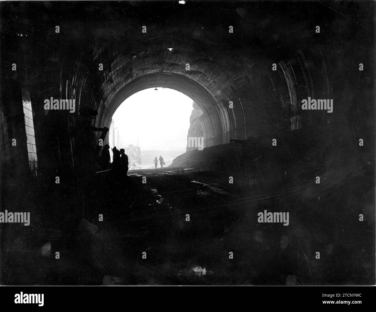 12/31/1961. Le tunnel de Guadarrama fonctionne. Crédit : Album / Archivo ABC / Fotofiel Banque D'Images