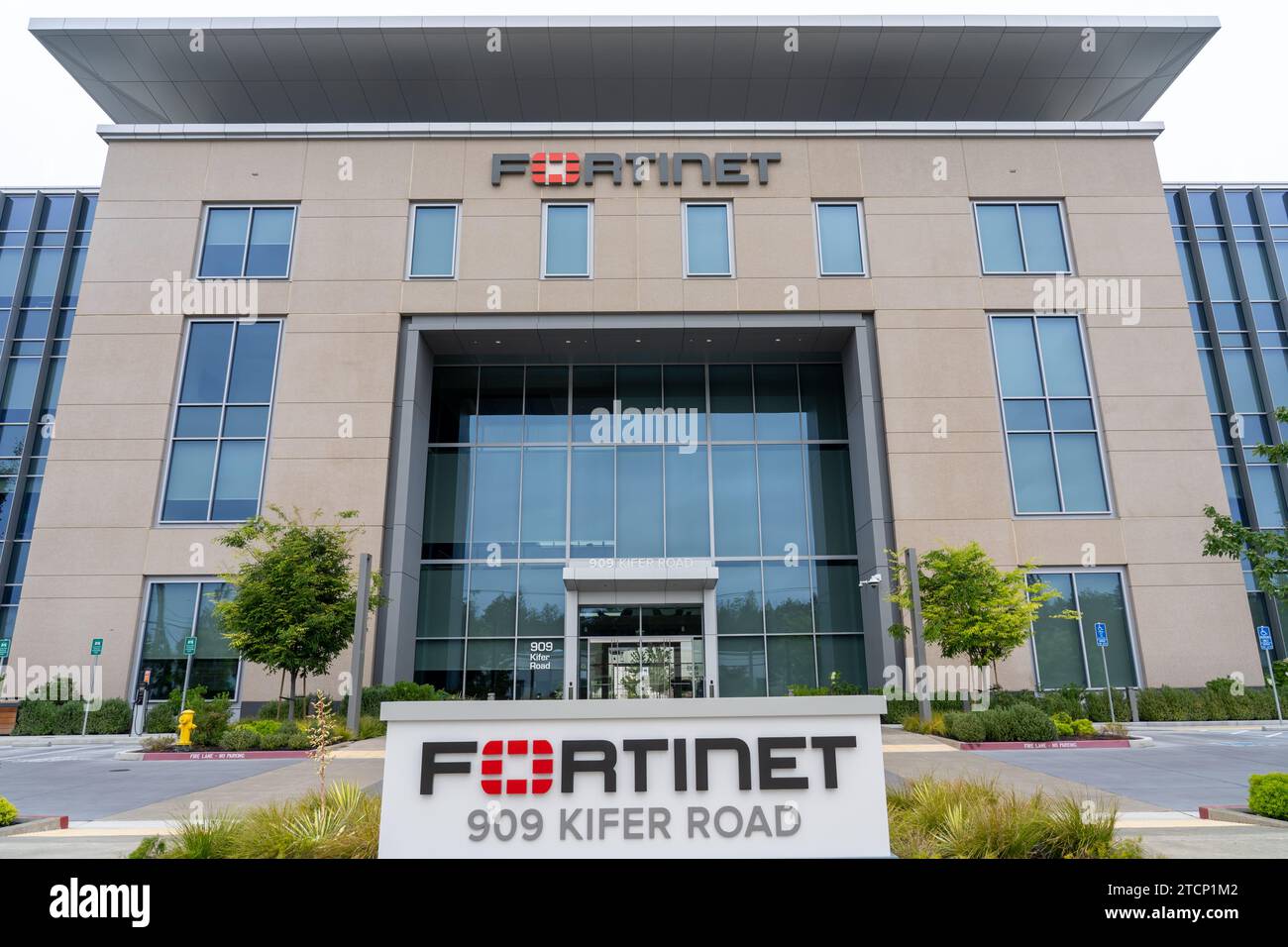 Siège de Fortinet à Sunnyvale, Californie, États-Unis Banque D'Images