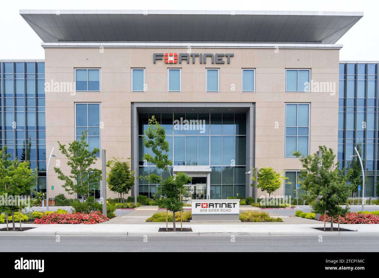 Siège de Fortinet à Sunnyvale, Californie, États-Unis Banque D'Images