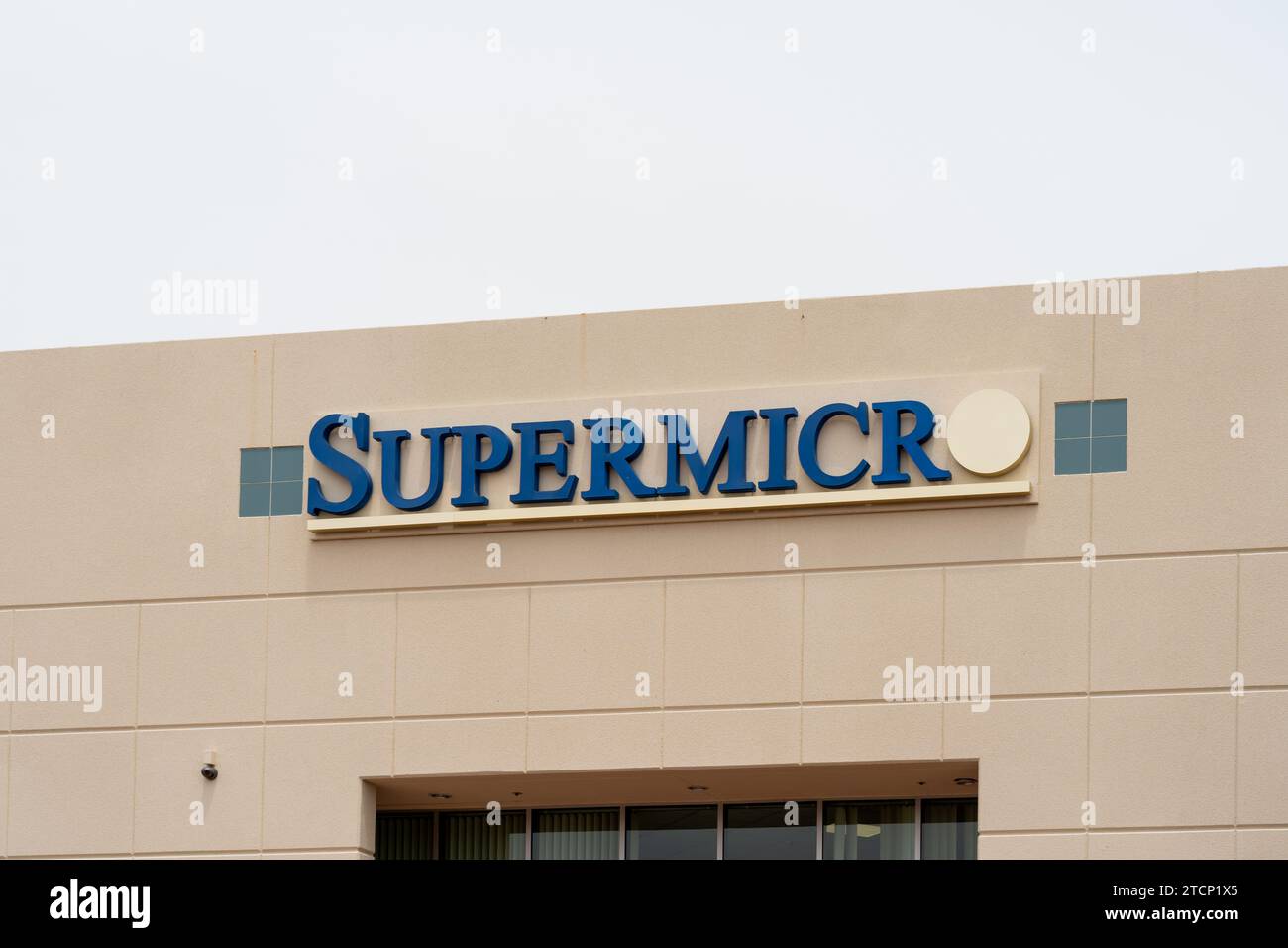 Supermicro signe au siège social de San Jose, Californie, États-Unis Banque D'Images