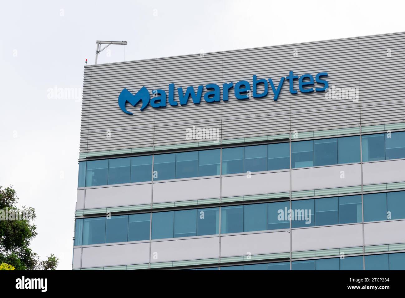 Siège de Malwarebytes dans la Silicon Valley, Santa Clara, Californie, États-Unis - 10 juin 2023. Banque D'Images