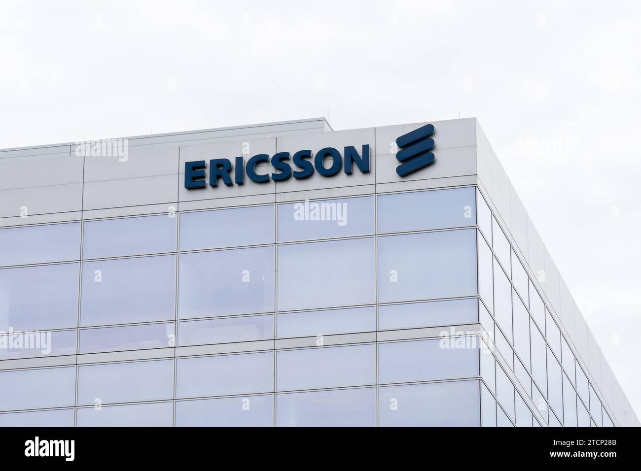 Immeuble de bureaux Ericsson à Santa Clara, Californie, États-Unis Banque D'Images
